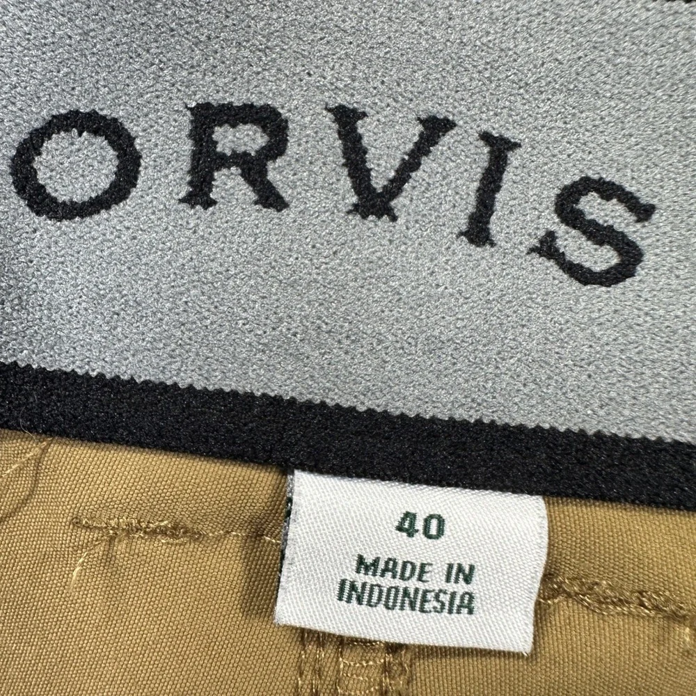 Orvis Cargo Shorts 40 Brown Stretch Hiking Utility Gorpcore Outdoor Lightweight